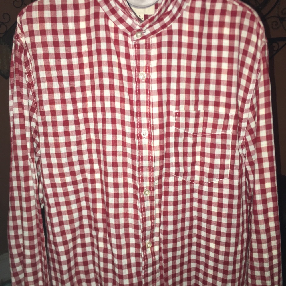 Gingham button down men’s Jach’s shirt size L